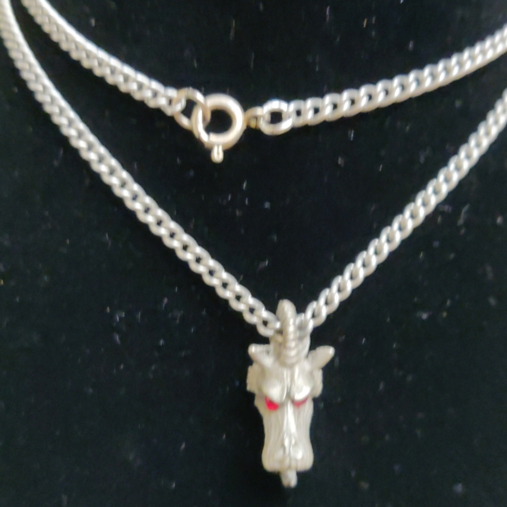Vintage dragon head pendant (#139)